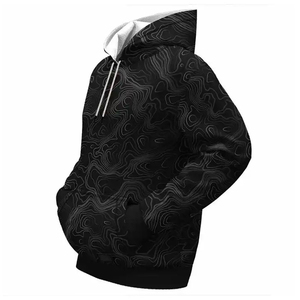 Vente en gros 100% polyester Sweats à capuche imprimés par sublimation entièrement personnalisés Pull blanc personnalisé Sweats à capuche pour hommes avec logo personnalisé - Product Image 2