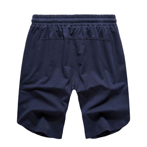 Navy Blue High Street Solid Athletic <b>Shorts</b> for <b>Men</b> Quick Dry Fabric Zipper Pockets <b>Elastic</b> <b>Waist</b> Running Gym - Product Image 2