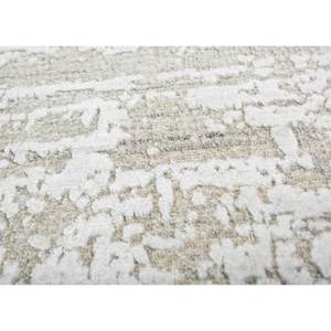 พรมทำมือจากขนสัตว์และใยวิสโคส สีเบจและสีน้ำตาล รุ่น HJWV-7001 รูปทรงสี่เหลี่ยมผืนผ้า ลายเส้นนามธรรม สำหรับใช้ในห้องนั่งเล่นที่บ้าน - Product Image 3