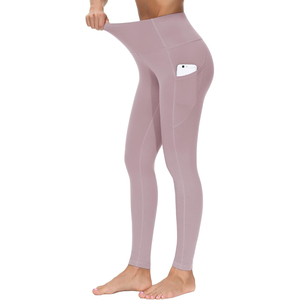 Otoño Invierno nuevas mallas de cintura alta para mujer de talla grande patrón sólido Push-up pantalones de entrenamiento de gimnasio con cintura elástica Leggings de Yoga - Product Image 2