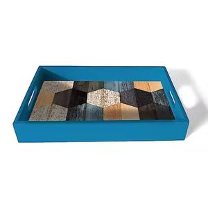 ถาดเสิร์ฟไม้ลายเคลือบ สำหรับร้านอาหาร โรงแรม และใช้ในครัวเรือน - Product Image 2