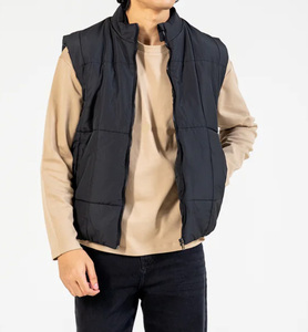 Nouvelle arrivée, dernier style, veste matelassée unisexe légère, imperméable, sans manches, avec logo sur le devant, emballage personnalisé - Product Image 1