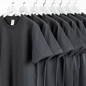 เสื้อยืดคอกลมโอเวอร์ไซส์ผู้ชาย ผ้าฝ้ายคุณภาพสูง 220gsm พิมพ์ลายดิจิตอลโลโก้ตามสั่ง ตำแหน่งด้านหน้า เป็นมิตรต่อสิ่งแวดล้อม ระบายอากาศได้ดี ไซส์พลัส - Product Image 4