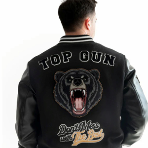 Nueva Chaqueta Varsity de Invierno para Hombre, Diseño Personalizado, Camuflaje, Lona Ecológica, Impermeable, con Parches, Estilo Letterman, Béisbol - Product Image 5