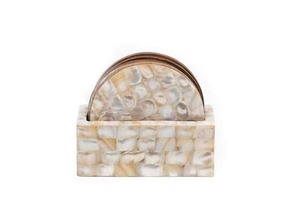 Sous-verres en nacre fabriqués à la main Sous-verres décoratifs abordables pour le café, le thé et la maison par WORLD CRAFT IMPEX - Product Image 2