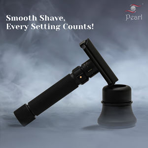 Maquinilla de Afeitar de Seguridad de Doble Filo para Hombre con Hoja de Acero Inoxidable y Mango de Latón para Afeitar la Cara - Product Image 2