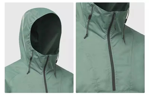 Vestes de Pluie Légères et Décontractées pour Homme avec Impression Bouffante Techniques Brodées Col Mandarin Fermeture à Glissière pour la Saison d'Hiver - Product Image 2