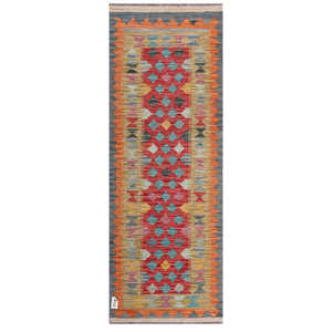 Alfombra Kilim de Maimana, Afganistán, 195 x 71 cm, Alfombras y Juegos de Alfombras - Product Image 1