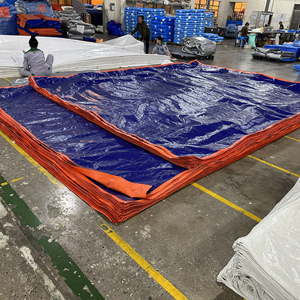 Bâche en PE bleue/orange de qualité supérieure, résistante, haute durabilité, haute performance, couleur personnalisable et grande taille - Product Image 1