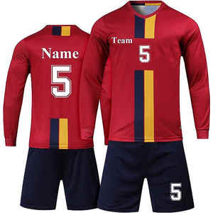 Kit d'équipe de football sublimé personnalisé pour jeunes enfants hommes maillot d'uniforme d'entraînement de football respirant à manches courtes - Product Image 3