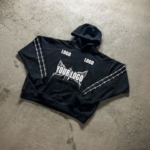 ชุดวอร์มลำลองผู้ชายไซส์พิเศษระบายอากาศได้ดี, ชุดวอร์มทรงถุงซักกรดพร้อมฮู้ดและกางเกงปักโลโก้ - Product Image 3