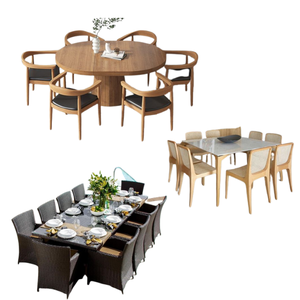 Ensemble de salle à manger en bois moderne de luxe de très haute qualité, de style européen, avec couleur personnalisée pour l'hôtellerie et la restauration - Product Image 6