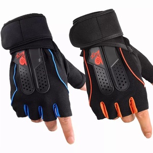 GAF Gants de fitness demi-doigts Gants d'exercice en cuir respirants et confortables pour l'haltérophilie et l'équitation Nouveau style - Product Image 3