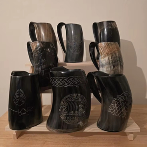 ASISTENTE PULIDO ARTESANAL VIKING BEBER HORN BEER STEIN BEBER Horn taza Viking Drinking Horn Mug Coffee Mug - Product Image 1