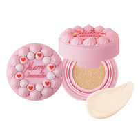 Crème Cushion Coréenne Végane Merrymonde HAPPY YOUR DAY Effet Blanchissant Éclaircissant Peau Radieuse Correction Adhésion - Meilleure Vente