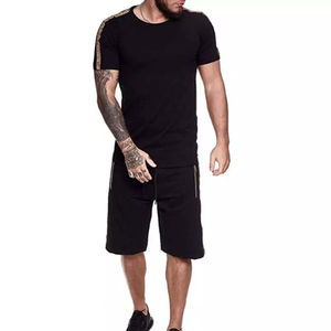 2024 Wholesale Custom Summer New Arrival Polyester Jogging Sportswear Gym Tracksuit and <b>Short</b> 2 Piece <b>Shorts</b> <b>Men</b> T Shirt Set - Product Image 5