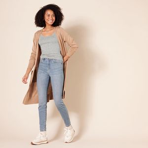 เสื้อกล้ามสั้นผู้หญิง ดีไซน์หรูหรา เนื้อผ้าถักเรียบเนียน ระบายอากาศได้ดี ผ้าพลิ้วไหวอย่างอ่อนโยน ยืดหยุ่นได้ ให้ความรู้สึกสดชื่น ทันสมัย ทรงสวย ตะเข็บทนทาน - Product Image 5