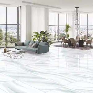 Breza Aqua Blanc 120x60 Sol de luxe Design Deluxe Couleur vive Carreau de marbre en porcelaine haute brillance Premium - Product Image 6