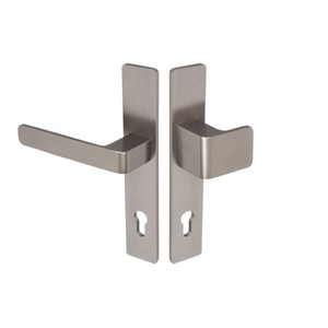 Pomo de puerta-Manilla Placa larga WALA H6S26L/G5S50/S5S42G6 (empuñadura 26mm, placa 42mm) INOX, izquierda - Product Image 1