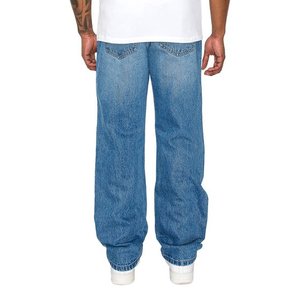 กางเกงยีนส์ปักลายแฟชั่นใหม่สำหรับผู้ชายกางเกงเอวสูงปานกลางทรงตรงขาตรงผ้าคอตตอนผ้ายืดสำหรับผู้ชายไซส์ใหญ่42 - Product Image 3