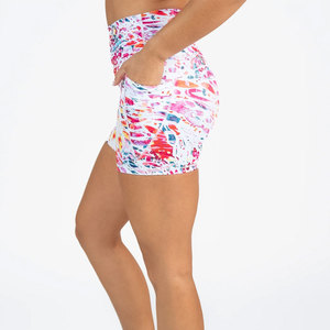 Pantalones cortos de Yoga para mujer de cintura alta de compresión para gimnasio, pantalones cortos cómodos de secado rápido para Correr y levantar glúteos para mujer - Product Image 3