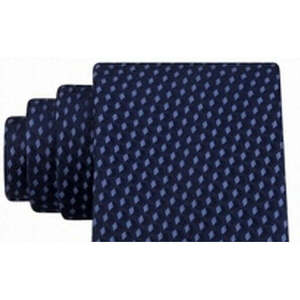 Cravatta Blu da Uomo Michael Kors, Taglia Regolare, Stampa Jacquard con Motivo Geometrico Ombreggiato, Realizzata in Seta e Poliestere, Stile Casual - Product Image 2