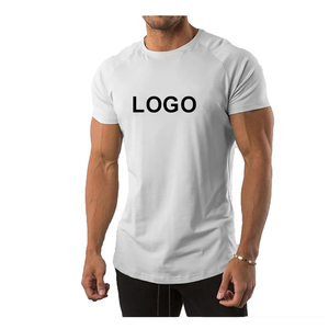 Men's <b>White</b> Short Sleeve O-Neck T-<b>Shirt</b> <b>Slim</b> <b>Fit</b> Breathable Jersey Cotton Casual Printed Letter Logo Front - Product Image 3