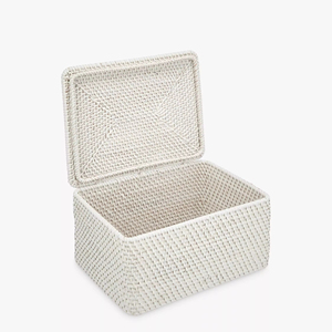 Modern Country <b>Rattan</b> Lidded <b>Storage</b> <b>Box</b> Handmade <b>Storage</b> <b>Box</b> Eco-Friendly Natural Home and Home Decor Wholesale from Vietnam - Product Image 1