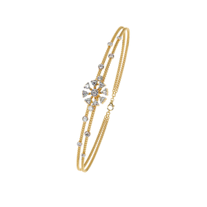 Fabulous 18K <b>Gold</b> Lab Grown Diamond Bracelet & <b>Bangle</b> - Product Image 1