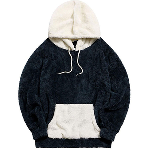 Polyester/Cotton Blended <b>Sherpa</b> <b>Hoodie</b> Lightweight Outdoor Pullover Full Zipper Oversized Street Hooded Autumn Quick Dry - Product Image 2