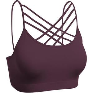 Nuevo 2025 Sujetador deportivo sin espalda Sujetador deportivo de yoga sin costuras de alta elasticidad para mujer - Product Image 6