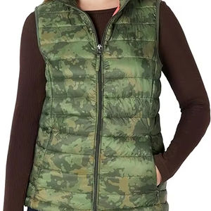 Venta Directa de Fábrica, Chaleco Acolchado con Cierre y Cuello en V, Transpirable, de Alta Calidad, Personalizable, para Hombre, Invierno, Casual, 220g - Product Image 1