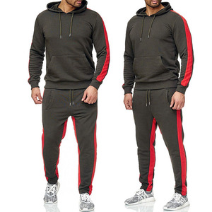 100% Cotton Men's Winter Printed Tracksuit Custom Jogger Set Private Label Breathable Durable Fleece Sweat Suit - Product Image 3