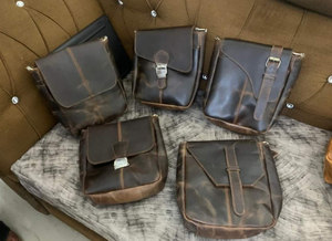 Vintage Genuine Leather Crossbody Sling Bag for Men Women Handmade Distressed Messenger Shoulder Travel Satchel Everyday Casual - Product Image 3