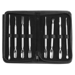 Ensemble de 8 produits de manucure et pédicure, coffret cadeau, soins des ongles, pousse-cuticules, nettoyeur d'ongles professionnel, boîte en acier inoxydable par La Elahi Co - Product Image 3