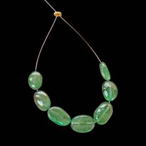 Zambian กำไลข้อมือหินอัญมณีสีเขียวธรรมชาติสำหรับทำเครื่องประดับกำไลข้อมือดีไซน์ส่งออก - Product Image 4