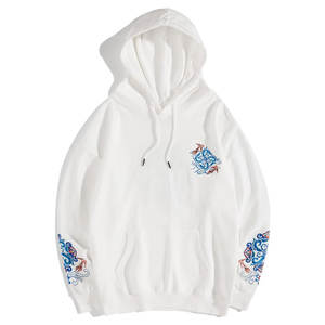 Sweats à capuche de broderie légers pour hommes Meilleurs articles Vente à chaud Top Tendance Prix de gros Sweats à capuche de broderie avec logo personnalisé - Product Image 1