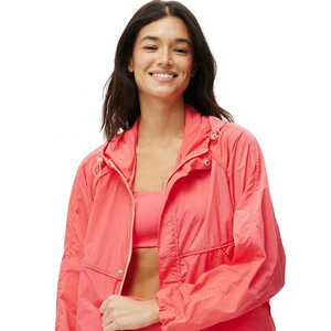 Survêtement coupe-vent personnalisé Veste de survêtement légère et motivante à fermeture éclair pour femme Tarif de gros OEM - Product Image 5