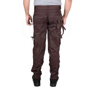 Pantalones Cargo de Algodón 100% Ligeros y Rectos para Hombre, Diseño Nuevo, Estilo Urbano, Color Sólido, Cintura Elástica Informal - Product Image 3