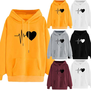 Vente en gros de sweats à capuche respirants de qualité supérieure pour femme avec logo personnalisé pull-over décontracté tricoté pour femmes sweats à capuche coréens en coton - Product Image 6