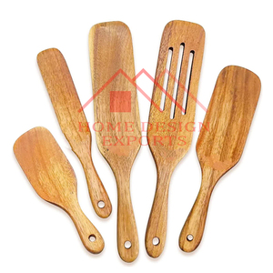 Cuchara de madera con logotipo personalizado, calidad de exportación, degustación de madera ecológica, utensilios de servicio para hornear, servidor de ensaladas de madera Natural - Product Image 4