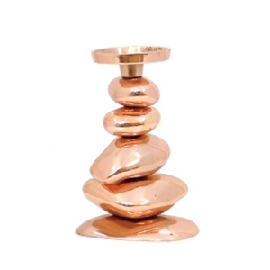 Bougeoir plaqué or fait à la main en métal de la plus haute qualité pour la décoration de la maison forme personnalisée taille régulière - Product Image 6