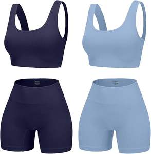 Nueva Llegada Atlético de Alta Elasticidad Fitness Wear Conjunto de Yoga sin Costuras para Mujeres y Mujeres de Secado Rápido Conjuntos de Yoga buttery suave conjunto de yoga - Product Image 1