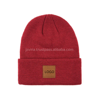 Gorros de Lana Personalizados con Puño Ajustable y Parche de Logotipo de Gamuza, Clásicos para Adultos, Cálidos para Invierno, Ciclismo y Uso Diario, Venta al Por Mayor, Vietnam
