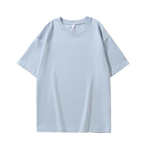 OEM personalizado color sólido camisetas de manga corta para los hombres y las mujeres de la marca de moda suelta Camiseta de manga corta para los hombres - Product Image 1