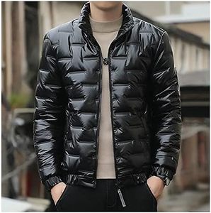Veste matelassée élégante pour hommes Manteau thermique classique léger pour l'hiver Col à capuche en tissu de toile de haute qualité - Product Image 1