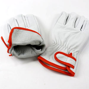 Guantes de seguridad de cuero con agarre industrial resistente, venta al por mayor, ropa de trabajo de construcción, equipo de protección para guantes de trabajo al aire libre - Product Image 4