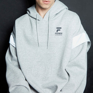 Couleur unie 100% coton hommes sweats à capuche surdimensionnés hiver léger respirant polaire tissu de haute qualité - Product Image 5