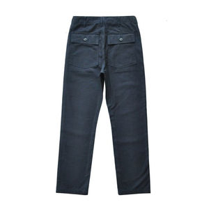 Pantalon décontracté en lin/coton pour hommes, en tissu doux, teint en couleur unie, avec cordon de serrage, manches longues, poches latérales, respirant et écologique. - Product Image 6