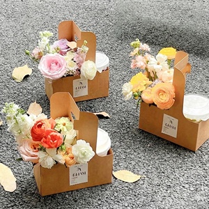 Gobelets à café à emporter au prix d'usine avec logo, emballage en papier kraft, porte-gobelet à <span class=keywords><strong>fleurs</strong></span> pour café à emporter - Product Image 5